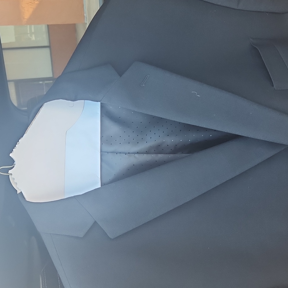 Michael Strahan black suit sz 52 reg & pants 42x30